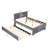 Full Upholstered Platform Bed With Trundle