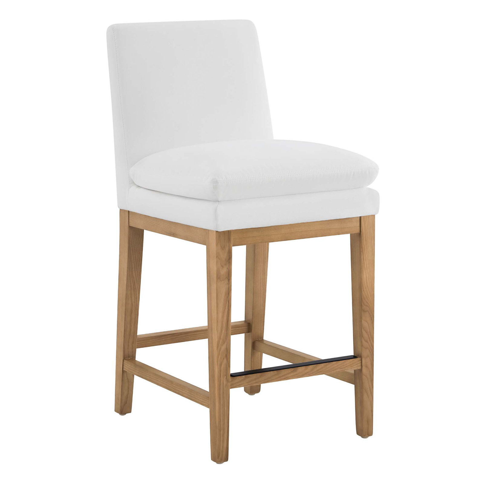 Bethea 26" Bar Stool, Prestige Pearl Tweed, Ash Natural