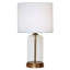 Lampe de table rechargeable DEL en verre Sutton