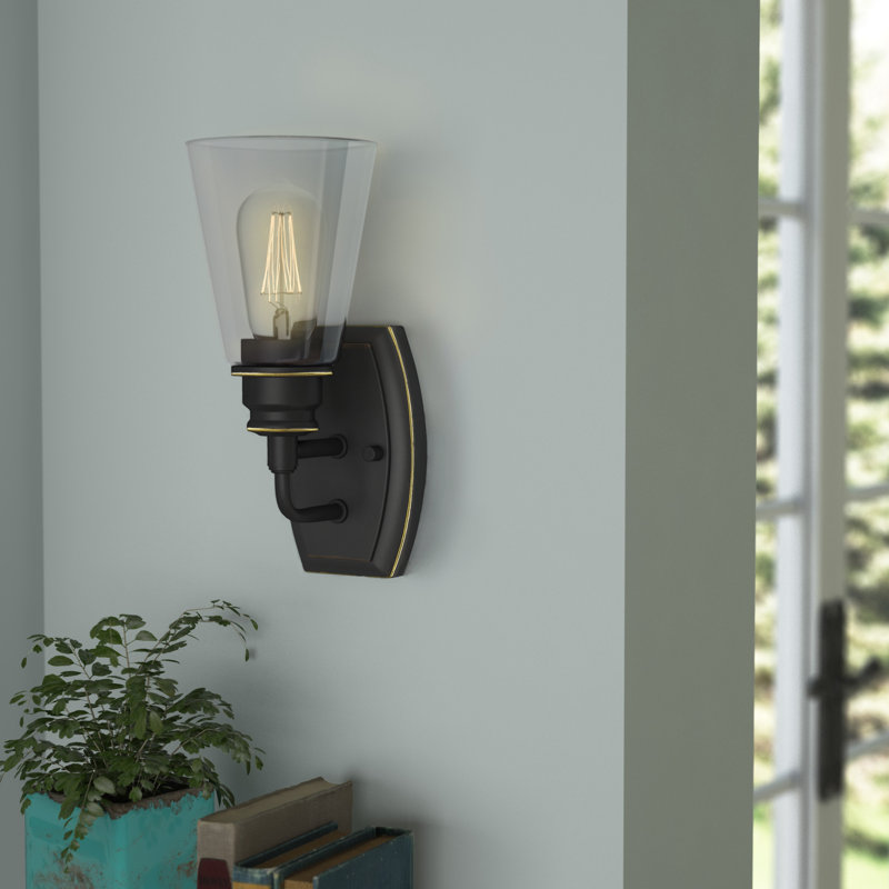 Jantz Armed Sconce, Olde Bronze