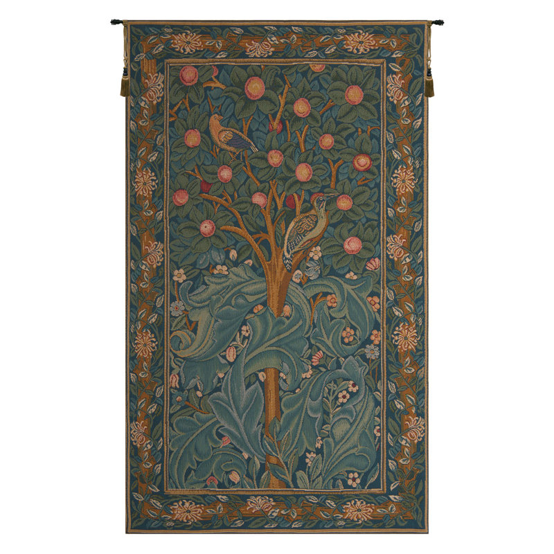 Woodpecker Without Verse European Tapestry Wall Hanging