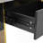 Modern Multi-Storage Rectangle Sofa Table with Golden Wood-1394367986