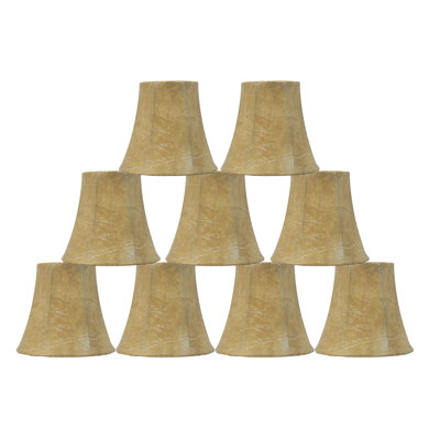 4.5 in. H Faux Leather Bell Candelabra Shade