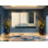 «Triptych Canvas Wall Art - Large Minimalist Abstract Triptych Canvas Set», art mural géométrique dans des tons de vert neutre et terreux beige neutre pour un décor moderne élégant, reproduction de peinture