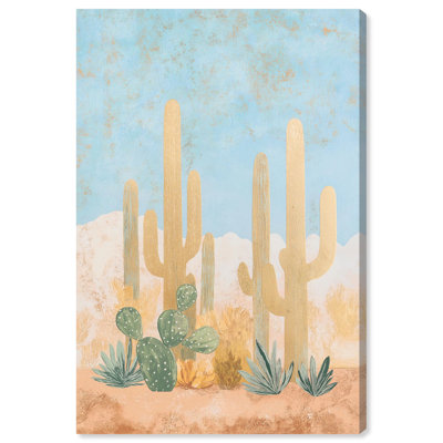 «Cactus Canvas Modern Landscape» par Art Remedy