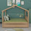 Lit en bois avec couchette-589625155