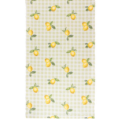 Fruits Lemons Large Indoor/Outdoor Table Runner