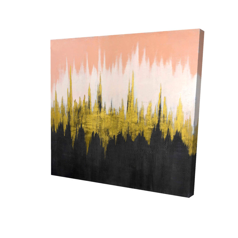 Abstract Zigzag Canvas - Modern Bedroom Decor | Home Art