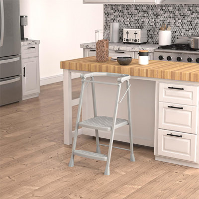 COSCO 2-Step Kitchen Stepper Adult Folding Step Stool, Kids Folding by COSCO