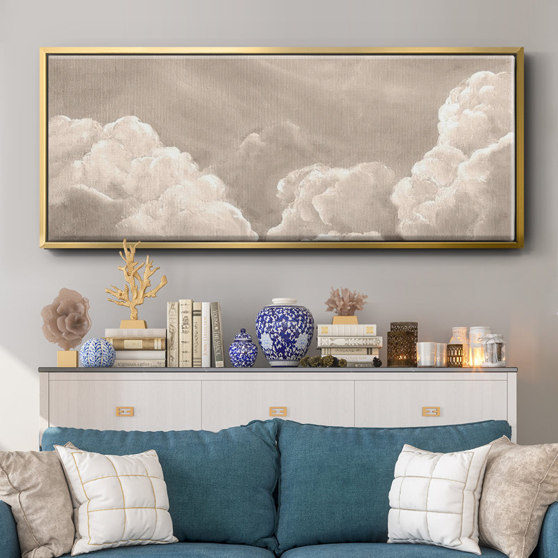 «Painted Clouds II», toile encadrée, H 12 po x l 30 po
