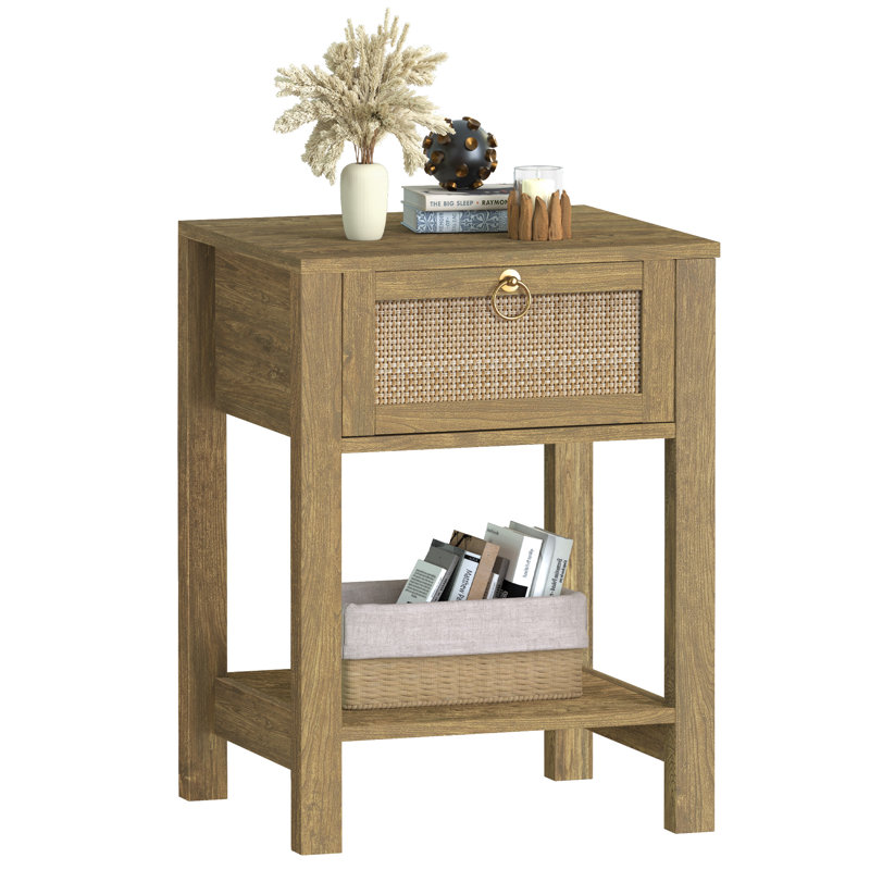 17.7'' W Nightstand, Light Cherry