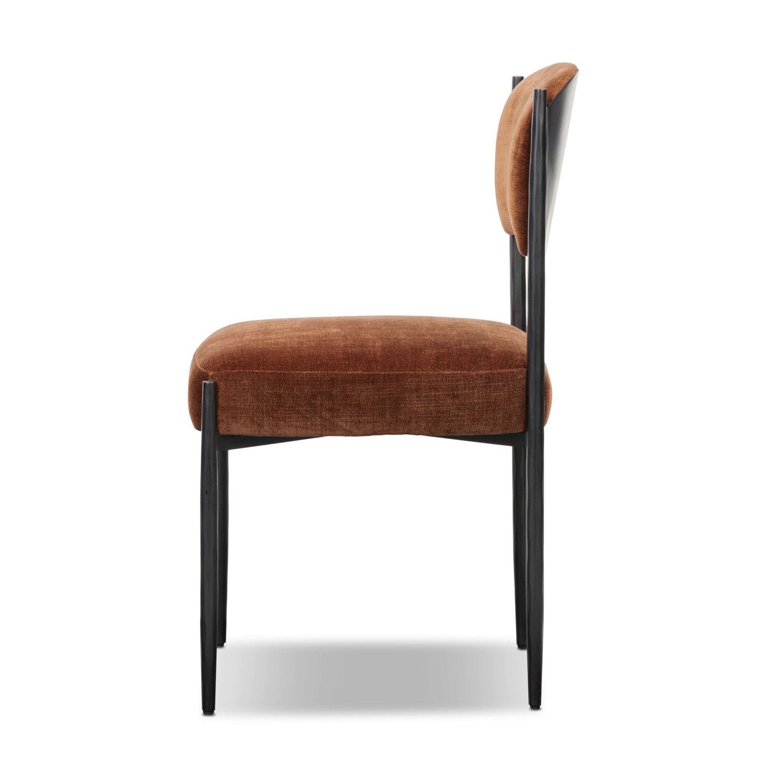 Makani Genuine Leather Dining Chair, Altair Sienna