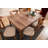 Extendable Dining Table & Chairs Set (5 Pieces), Rustic Brown, Table: 51.2 x 29.9 x 31.5 inches (Open 66.9 inches) | 70% Hornbeam & 30% Melamine Coated Chipboard, 100% Polyester Fabric, Elegant Traditional Design, 176.4 lbs Capacity-918566010