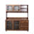 63" W Walnut Kitchen - 4 Door, Drawer & Microwave Shelf Pantry Versatile Cabinet For Kitchen, Garage, Office Particle Board With Doors, Drawers, And Spacious Storage Reception Made Of