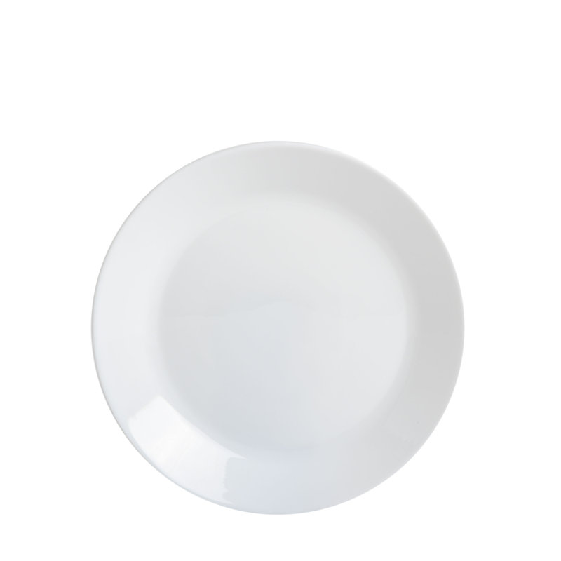 White Opal Glass Square Dinnerware Set, Service for 6