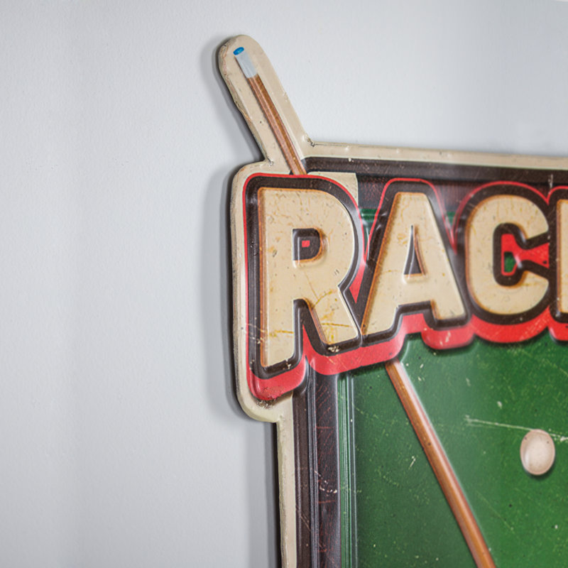 Traditional Entertainment Wall Decor on Metal