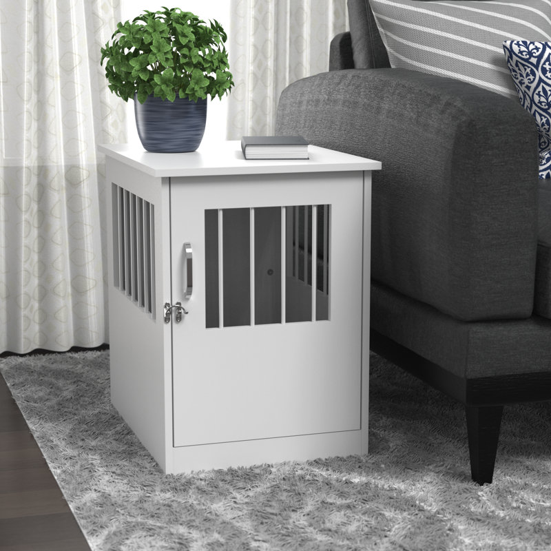 ClosetMaid End Table and Pet Crate, White, 24" H x 18" W x 23" D
