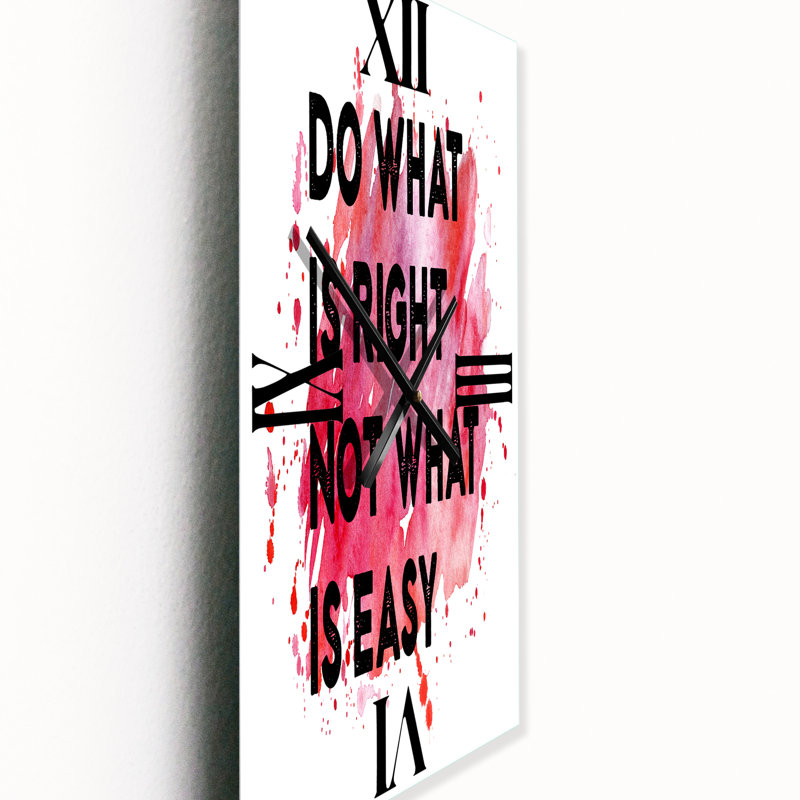 Horloge murale, Petit