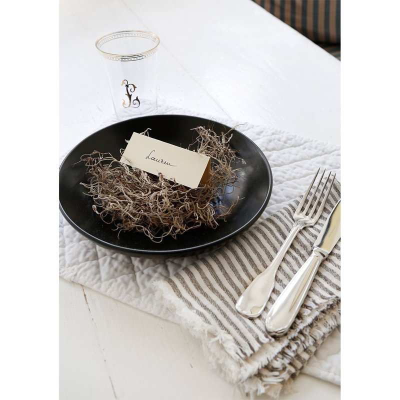 Healdsburg 100% Cotton Square Napkins, Charcoal