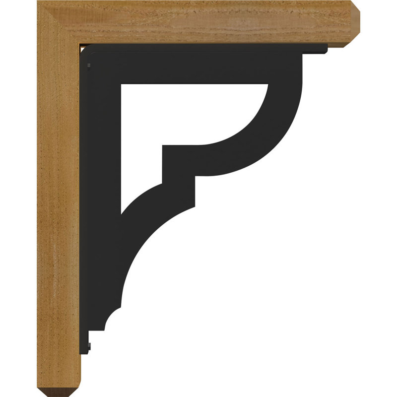 Support triple Ironcrest de 4 po Bradford, H 19 po x P 16 po, Cèdre rouge de l'Ouest l 4 po x T 2 po (sciage br