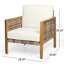 Chaise de patio avec coussins Irnerio