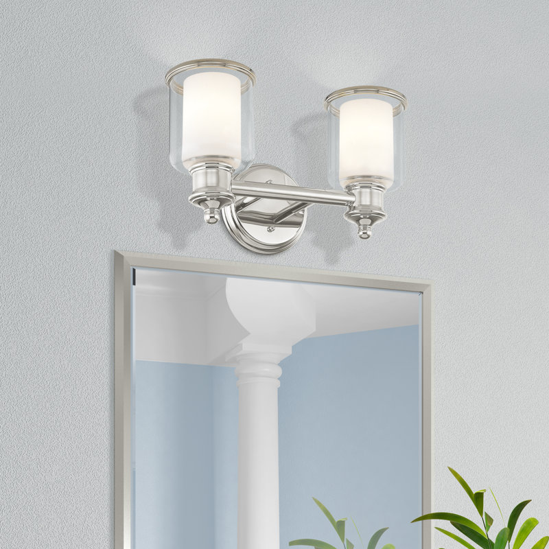 Wilczek 2 - Light Dimmable Bath Bar, Polished Nickel