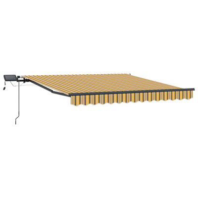 VidaXL 350cm W x 250cm D Fabric Cover Retractable Door / Window Awning