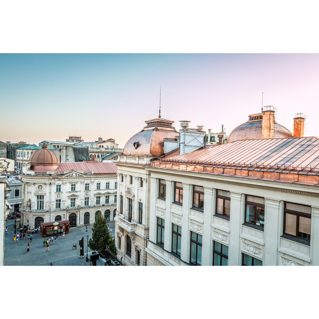 Altstadt Bukarest von PocholoCalapre - Leinwandbild