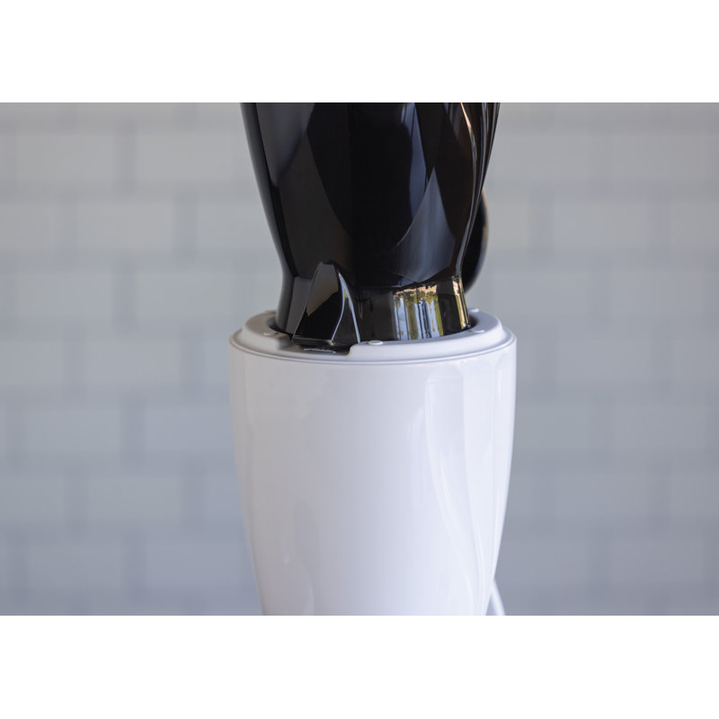 Carafe à bouton-poussoir, Blanc, H 7,75 po x l 6 po x P 7,75 po
