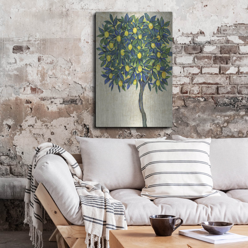 «Lemon Tree Composition I» par Tim O'Toole, art mural en métal, H 36 po x l 24 po