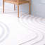 Tapis à rayures crème moderne Frithlef-1847812271