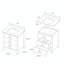 Ensemble de meuble-lavabo simple 30 po avec plateau en marbre de Carrare Marilena-88582644