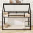 Twin Over Twin House Bunk Bed Frame With Ladder And Safety Guardrails-2069517443