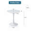 Table de salle à manger ronde moderne de 61 cm (24 po) de forme tulipe avec pied central-822681480-822681481