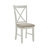 Atiqa Solid Wood Cross Back Upholstered Side Chair-755455408