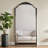 High-Definition Full-Body Mirror With American-Style Vintage Floral Border-118376907