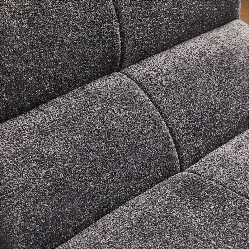 Canapé de luxe simple en velours doux et doux, parfait pour les salons, les bureaux et les petits appartements