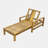 Acacia Wood Adjustable Backrest Outdoor Lounge Chair,Suitable for Gardens,Terraces,and Poolside Areas-114605930