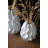  Ceramic Ruffle Vase 10.5"H – Small White Decorative Vase-516548445