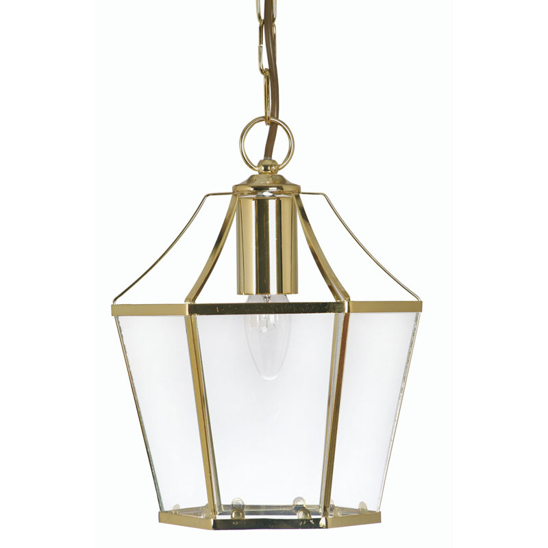 Bulwell 1 - Light Lantern Pendant, Polished Brass