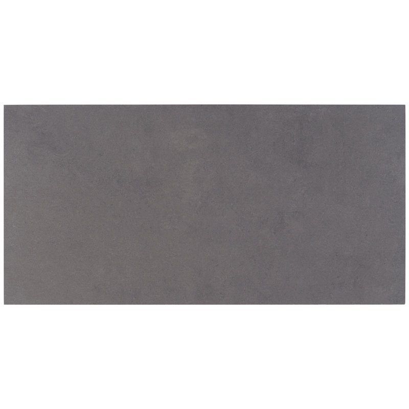 Techno 12" x 24" Porcelain Wall & Floor Tile, Matte Gray