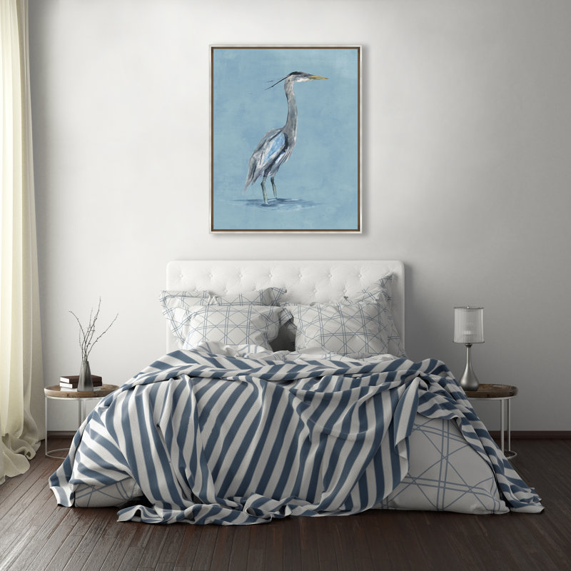 Sapphire Heron II Print by Nash Rambler, 31.5" H x 25.5" W