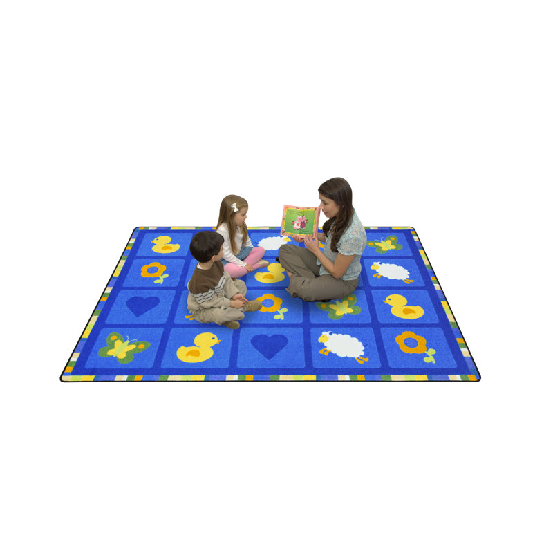 Kid Essentials Spring Things Area Rug, Rectangle 5'4" x 7'8"