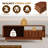 47" Mid Century Modern Brown Coffee Table With Solid Legs, Wooden Walnut Finish Center Table With 2 Drawers And Open Storage For Living Room Apartment