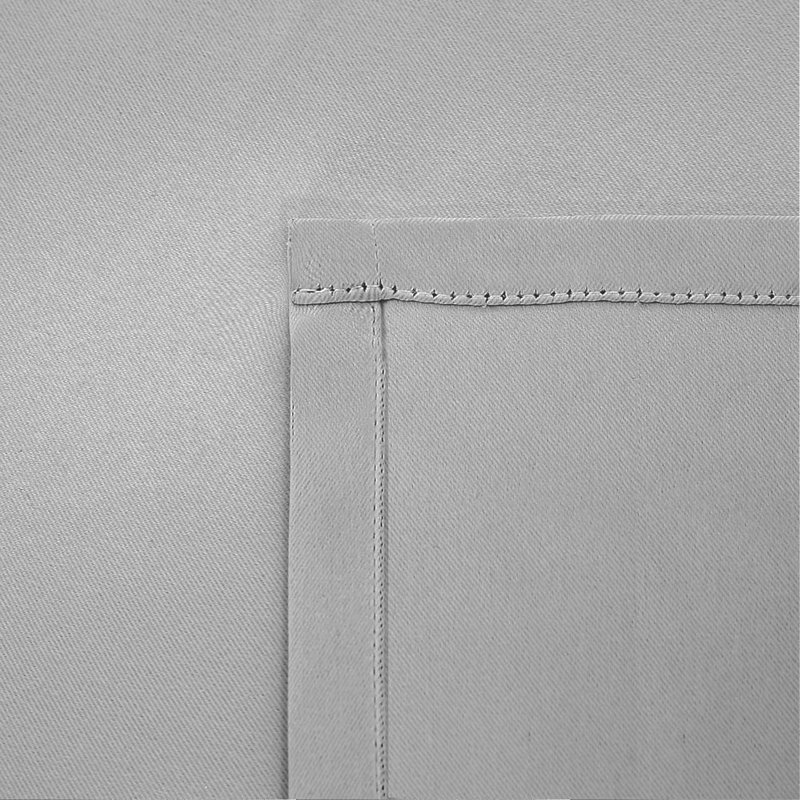 100% Polyester Room Darkening Pencil Pleated Blackout Curtain & Drapes, 168cm Width x 137cm Drop, Light Grey