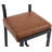 Modern Bar Stools Upholstered Counter Stool With Low Back And Metal Frame Industrial Island Chairs For Kitchen/Pub-1298530084