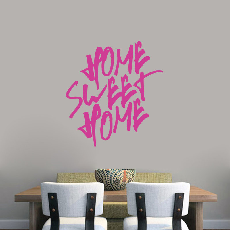 Décalcomanie murale maison, Rose vif