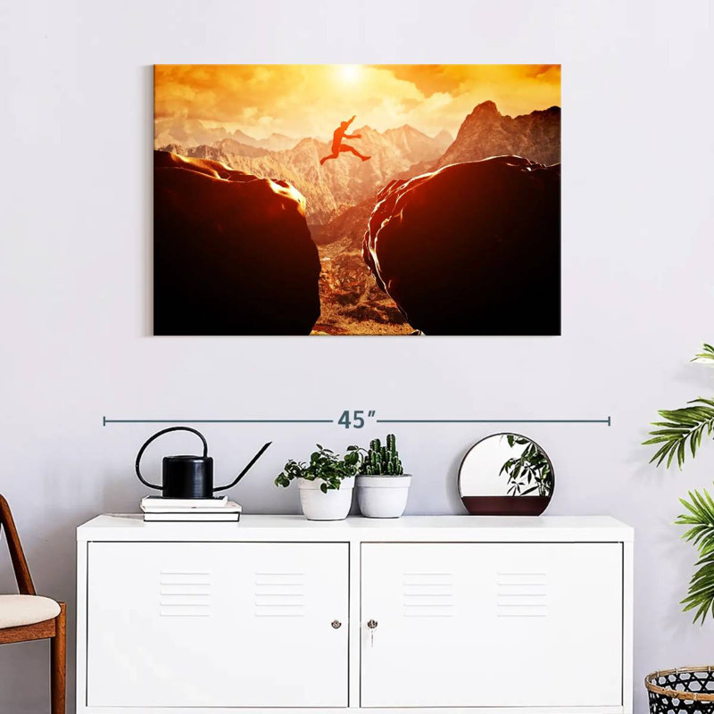 Sireci Extreme Cliff Jumping, 24" H x 36" W