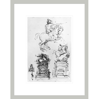 Study for the Trivulzio Monument by Leonardo da Vinci -Framed Giclee Print