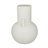 Cosmoliving By Cosmopolitan White Ceramic Modern Vase, 8" X 11"